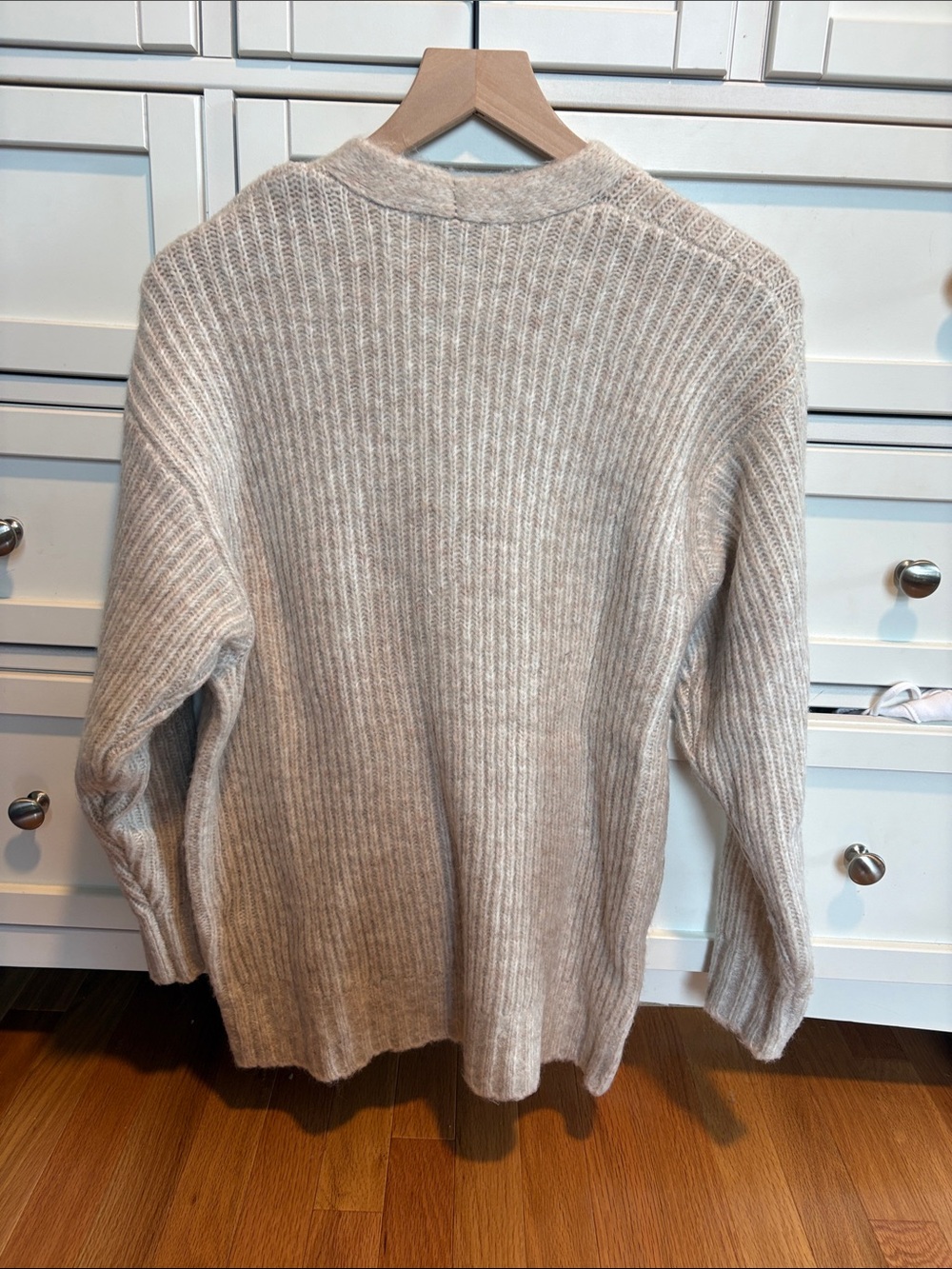 Z Supply Cozy Ribbed Cardigan in Light Beige - Picture 3 of 3